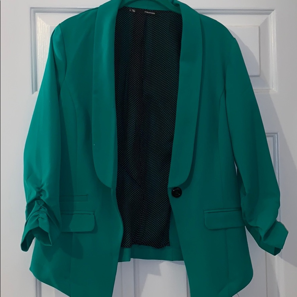 Emerald green blazer
